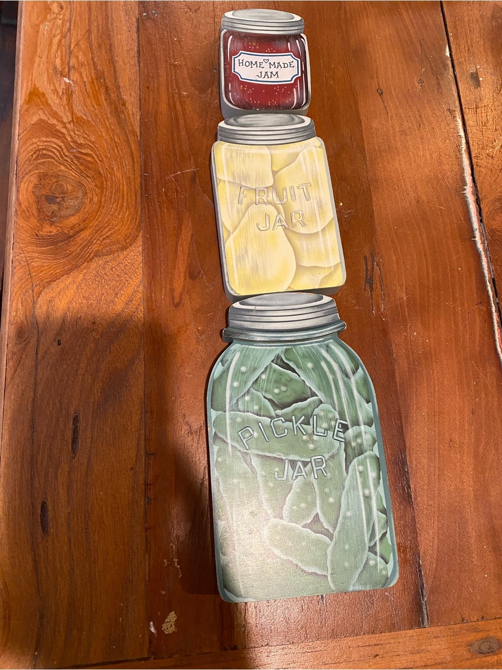 Vintage-Style Stacked Jar Wall Art - Tender Hearts Treasures 1993